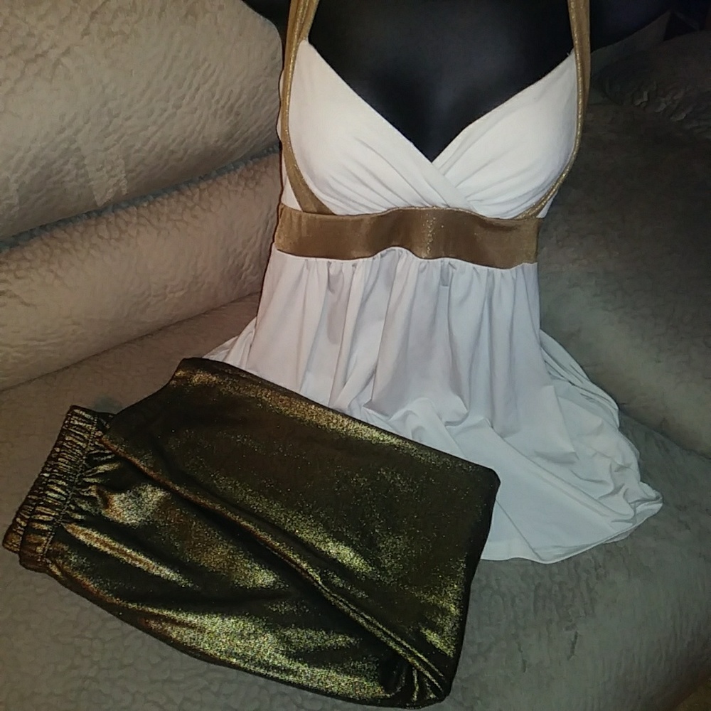 Halter Top With Capri pants Set